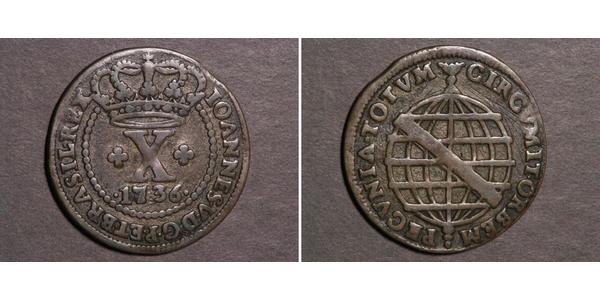 10 Reis Brésil Bronze 