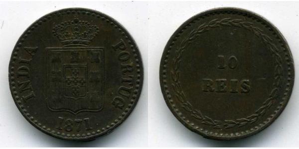 10 Reis India portuguesa (1510-1961) Cobre 