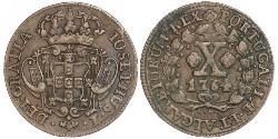 10 Reis Reino de Portugal (1139-1910) Cobre Joseph I of Portugal (1714-1777)