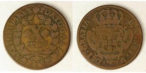 10 Reis Reino de Portugal (1139-1910) Cobre Juan V de Portugal (1689-1750)
