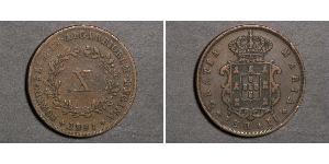 10 Reis Kingdom of Portugal (1139-1910) Copper Maria II of Portugal (1819-1853)