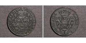 10 Reis Kingdom of Portugal (1139-1910) Kupfer Johann VI. von Portugal  (1767-1826) / Maria I. von Portugal (1734-1816)