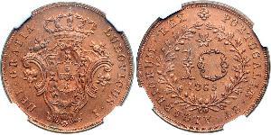 10 Reis Kingdom of Portugal (1139-1910) / Azoren Kupfer 