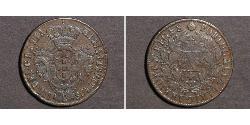 10 Reis 葡萄牙王國 (1139 - 1910) 銅 Maria I of Portugal (1734-1816) / 若昂六世 (1767 - 1826)