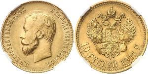 10 Rouble Empire russe (1720-1917) Or Nicolas II (1868-1918)