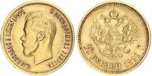 10 Rouble Empire russe (1720-1917) Or Nicolas II (1868-1918)