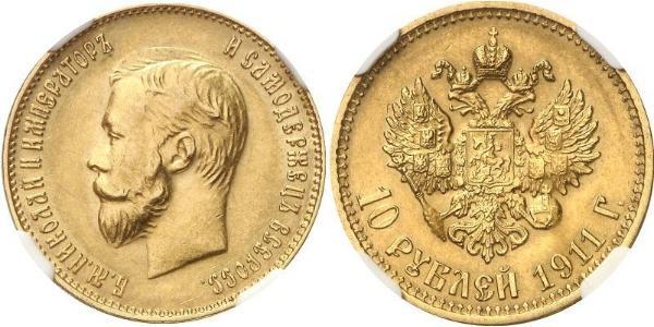 10 Rouble Empire russe (1720-1917) Or Nicolas II (1868-1918)