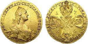 10 Rubel Russisches Reich (1720-1917) Gold Katharina II (1729-1796)