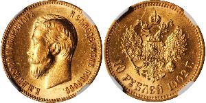 10 Rubel Russisches Reich (1720-1917) Gold Nikolaus II (1868-1918)