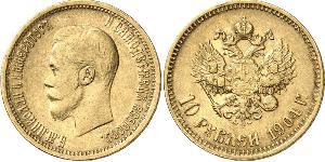 10 Rubel Russisches Reich (1720-1917) Gold Nikolaus II (1868-1918)