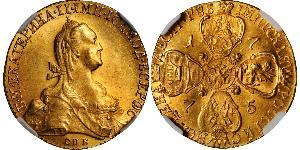 10 Rubel Russisches Reich (1720-1917) Gold Katharina II (1729-1796)