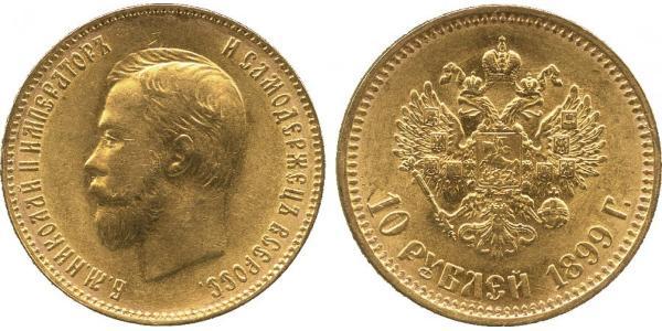 10 Rubel Russisches Reich (1720-1917) Gold Nikolaus II (1868-1918)