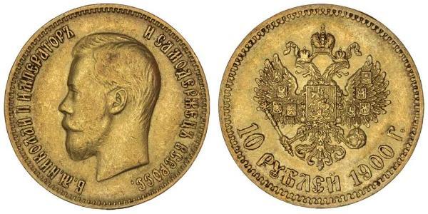 10 Rubel Russisches Reich (1720-1917) Gold Nikolaus II (1868-1918)