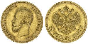 10 Rublo Impero russo (1720-1917) Oro Nicola II (1868-1918)