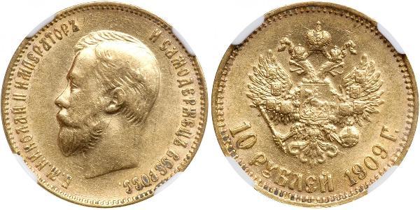 10 Rublo Impero russo (1720-1917) Oro Nicola II (1868-1918)