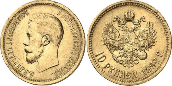 10 Rublo Impero russo (1720-1917) Oro Nicola II (1868-1918)