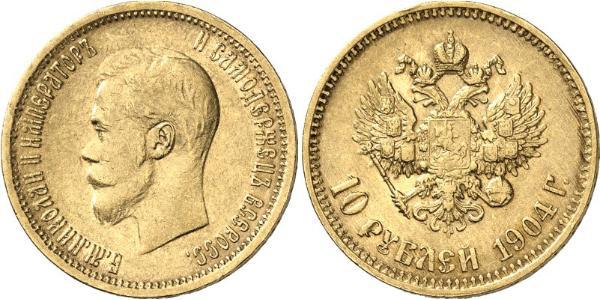 10 Rublo Impero russo (1720-1917) Oro Nicola II (1868-1918)