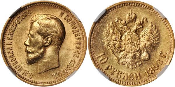 10 Rublo Impero russo (1720-1917) Oro Nicola II (1868-1918)