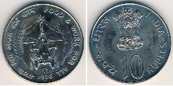 10 Rupee Inde (1950 - ) Cuivre/Nickel 