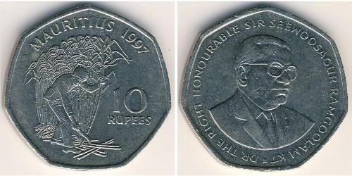 10 Rupee Mauritius Rame/Nichel 