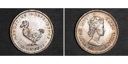 10 Rupee Mauricio  Isabel II (1926-2022)