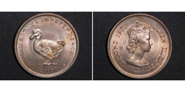 10 Rupee Mauritius  Elizabeth II (1926-2022)
