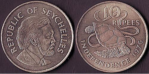 10 Rupee Seychelles  