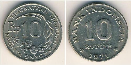 10 Rupiah Indonesia Copper/Nickel 