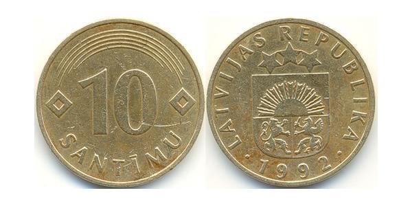 10 Santims Lettonie (1991 - ) Nickel/Laiton 