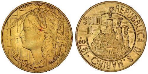 10 Scudo San Marino Gold 