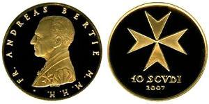 10 Scudo Orden de Malta (1080 - ) Oro 