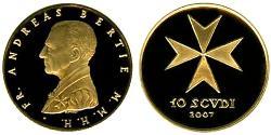 10 Scudo Ordine di Malta (1080 - ) Oro 