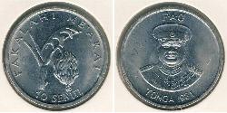 10 Seniti Tonga Níquel/Cobre 