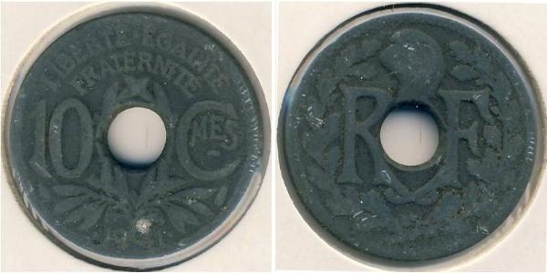 10 Sent Vichy France (1940-1944) Acciaio 