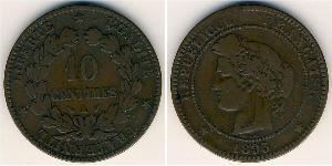 10 Sent Troisième République (1870-1940)  Bronze 