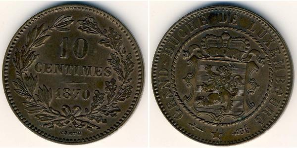 10 Sent Luxembourg (pays) Cuivre 
