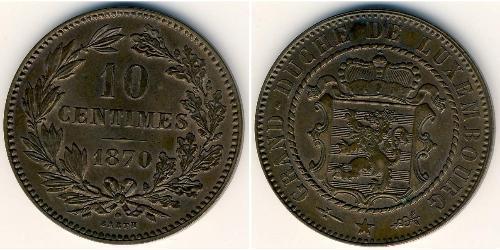 10 Sent Luxemburg Kupfer 
