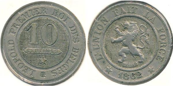 10 Sent Belgien Kupfer/Nickel 