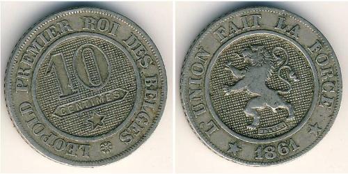 10 Sent Bélgica Níquel/Cobre 