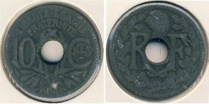 10 Sent 維希法國 (1940 - 1944) Steel 