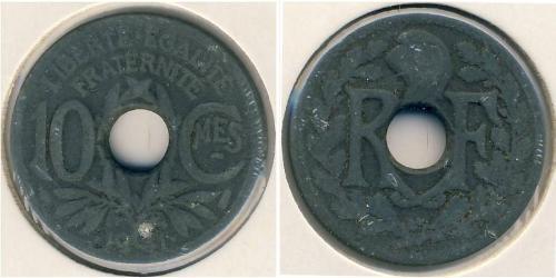 10 Sent 維希法國 (1940 - 1944) Steel 