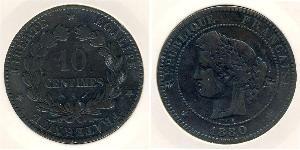 10 Sent 法兰西第三共和国 (1870 - 1940) 青铜 