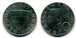 10 Shilling Republic of Austria (1955 - ) Argent 