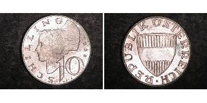 10 Shilling Republic of Austria (1955 - ) Argent 