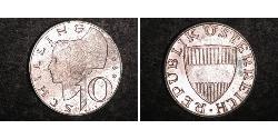 10 Shilling Republic of Austria (1955 - ) Argento 