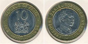 10 Shilling Kenia Bimetal 