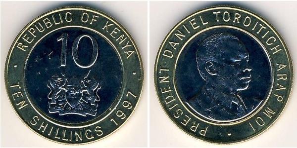 10 Shilling Kenya Bimetal 