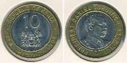 10 Shilling Kenia Bimetall 