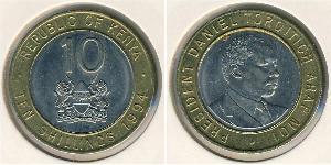 10 Shilling Kenia Bimetall 
