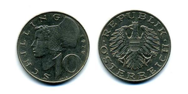 10 Shilling Republic of Austria (1955 - ) Copper/Nickel 